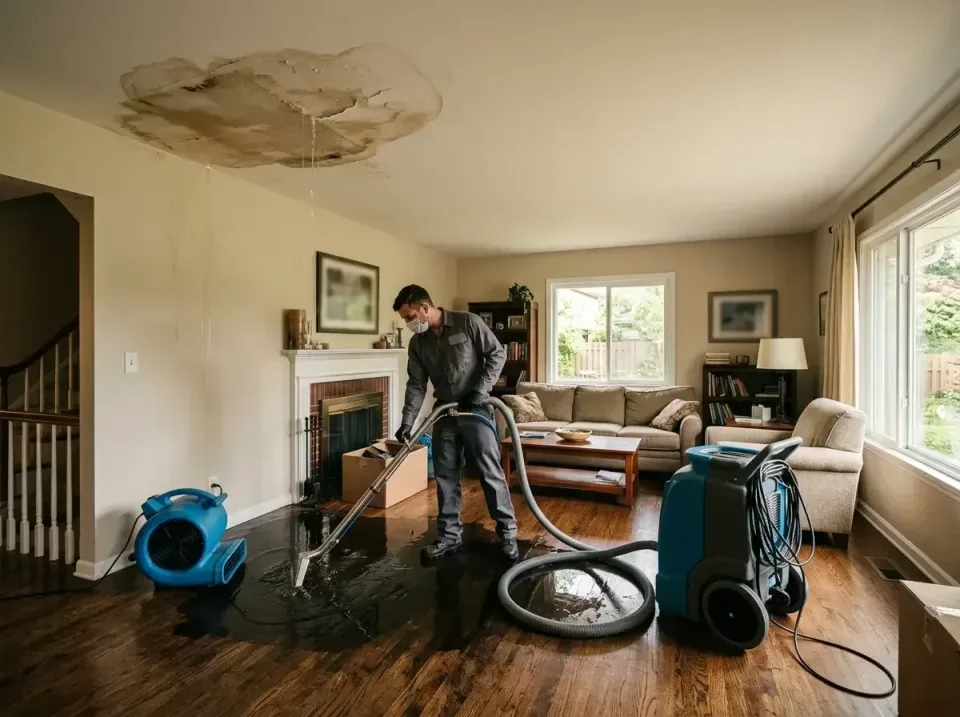 attic-pipe-burst-ceiling-drip-008 — frequently asked questions, Water Damage Restoration & Carpet Care in Bristol, WI